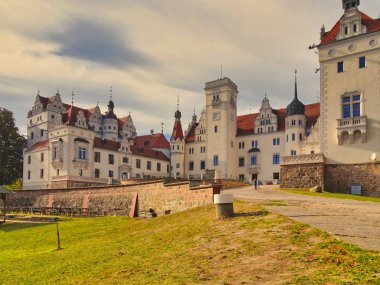 Uckermark Templin Brandenburg yakınındaki kale Boitzenburg