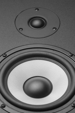 hoparlör makro fotoğraf siyah ve beyaz