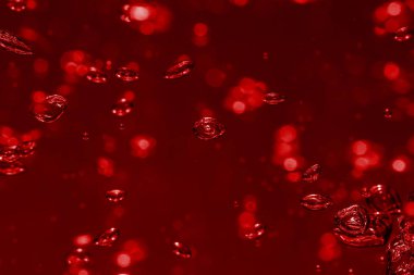 baloncuklar içinde su parlak yüksek ışık farklı renk