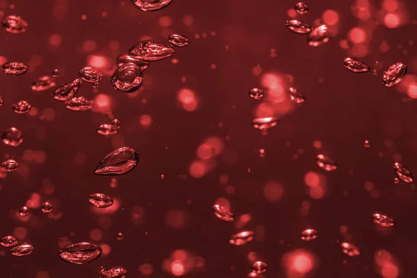 Bellen Van Verschillende Kleuren Het Water Helder Hoge Lichten — Stockfoto