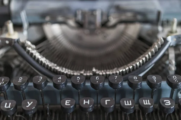 Antik Skrivmaskin Närbild Ljus Bild — Stockfoto