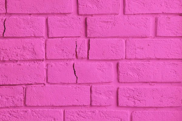 Pared Fondo Color Rosa Ladrillos Texturizados Decorativos — Foto de Stock