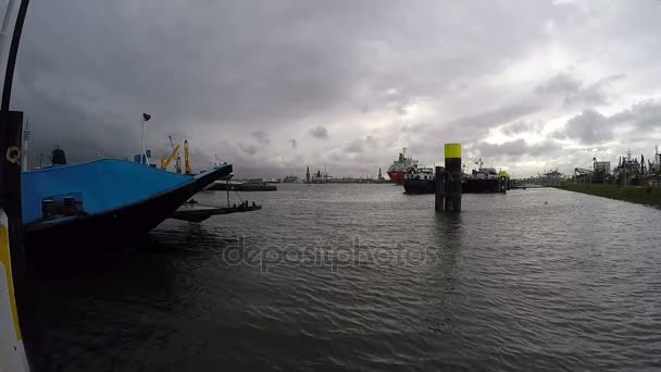 Hafen Rotterdam — Stockvideo