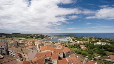 Akdeniz şehrin panoramik görünüm