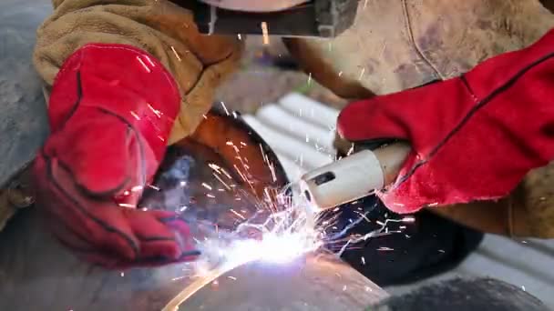 焊接火花 — 图库视频影像