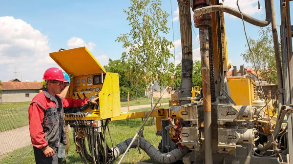 Geothermische Drilling Rig apparatuur — Stockfoto