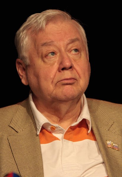 Russian actor Oleg Tabakov in Kiev on June 7, 2009