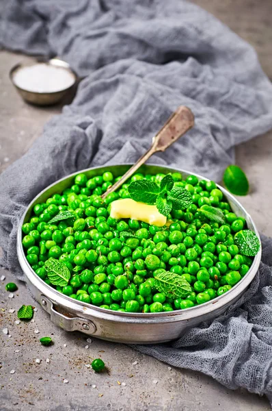 mint green peas