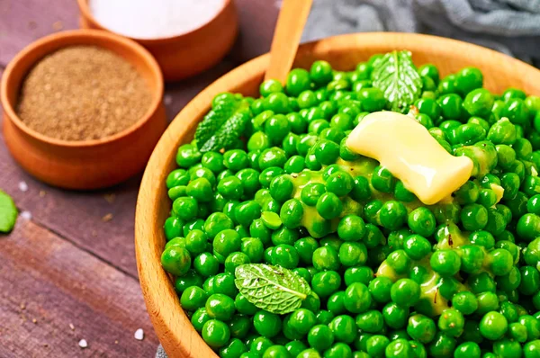 mint green peas