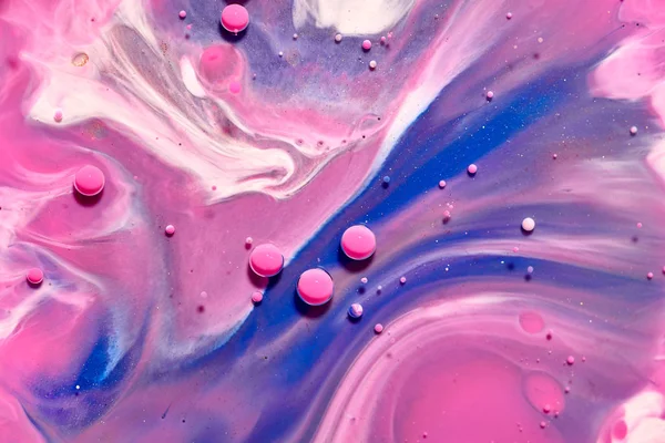 五颜六色的丙烯酸气泡。抽象油墨设计模板混合 tex — 图库照片
