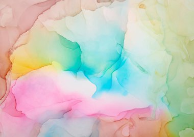  Soyut renkli arka plan, duvar kağıdı. Akrilik boyaların karıştırılması.