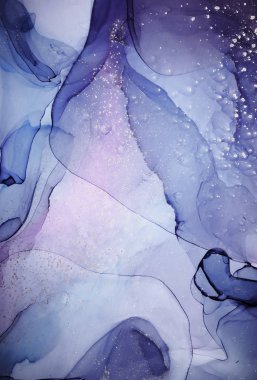 Alkol mürekkebi renkleri saydam. Soyut çok renkli mermer kapsül