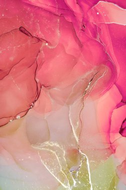 Alkol mürekkebi renkleri saydam. Soyut çok renkli mermer kapsül