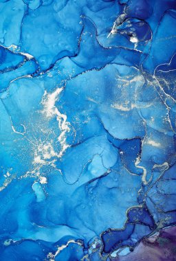 Alkol mürekkebi renkleri saydam. Soyut çok renkli mermer kapsül