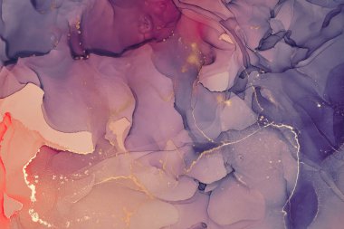 Alkol mürekkebi renkleri saydam. Soyut çok renkli mermer kapsül