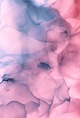 Alkol mürekkebi renkleri saydam. Soyut çok renkli mermer kapsül