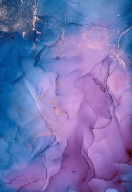 Alkol mürekkebi renkleri saydam. Soyut çok renkli mermer kapsül