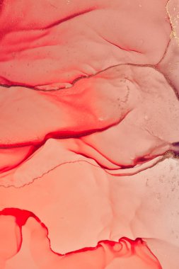 Alkol mürekkebi renkleri saydam. Soyut çok renkli mermer kapsül