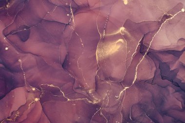 Alkol mürekkebi renkleri saydam. Soyut çok renkli mermer kapsül