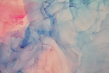 Alkol mürekkebi renkleri saydam. Soyut çok renkli mermer kapsül