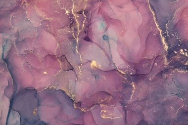 Alkol mürekkebi renkleri saydam. Soyut çok renkli mermer kapsül