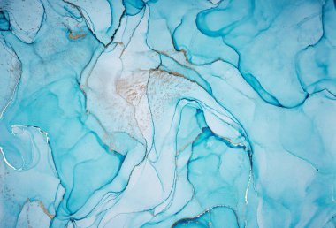 Alkol mürekkebi renkleri saydam. Soyut çok renkli mermer kapsül