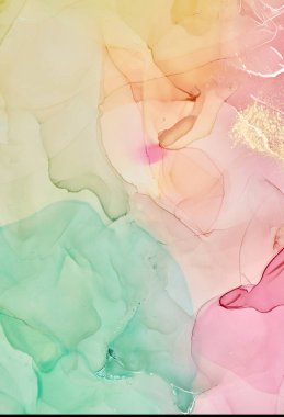 Alkol mürekkebi renkleri saydam. Soyut çok renkli mermer kapsül