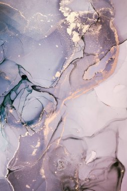 Alkol mürekkebi renkleri saydam. Soyut çok renkli mermer kapsül