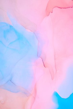 Alkol mürekkebi renkleri saydam. Soyut çok renkli mermer kapsül