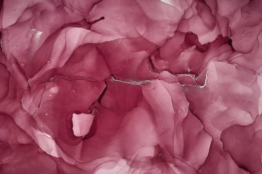 Alkol mürekkebi renkleri saydam. Soyut çok renkli mermer kapsül