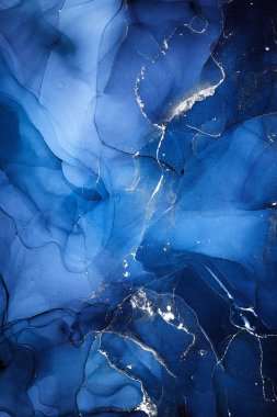 Alkol mürekkebi renkleri saydam. Soyut çok renkli mermer kapsül