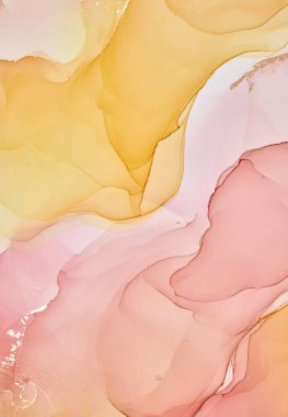 Alkol mürekkebi renkleri saydam. Soyut çok renkli mermer kapsül