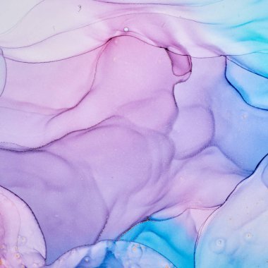 Alkol mürekkebi renkleri saydam. Soyut çok renkli mermer kapsül