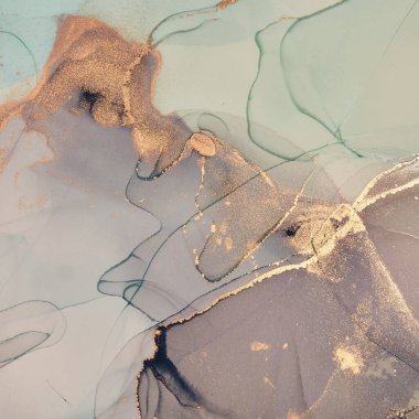 Alkol mürekkebi renkleri saydam. Soyut çok renkli mermer kapsül