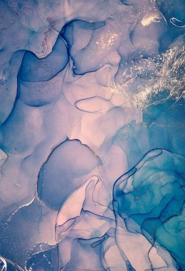 Alkol mürekkebi renkleri saydam. Soyut çok renkli mermer kapsül