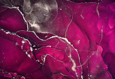 Alkol mürekkebi renkleri saydam. Soyut çok renkli mermer kapsül