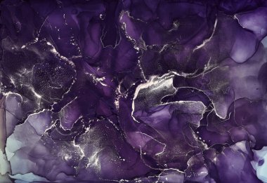 Alkol mürekkebi renkleri saydam. Soyut çok renkli mermer kapsül