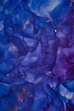 Alkol mürekkebi renkleri saydam. Soyut çok renkli mermer kapsül