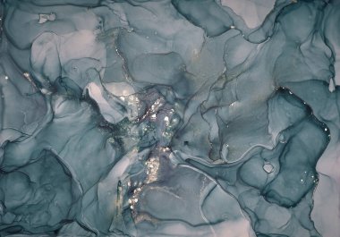 Alkol mürekkebi renkleri saydam. Soyut çok renkli mermer kapsül