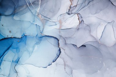 Alkol mürekkebi renkleri saydam. Soyut çok renkli mermer kapsül