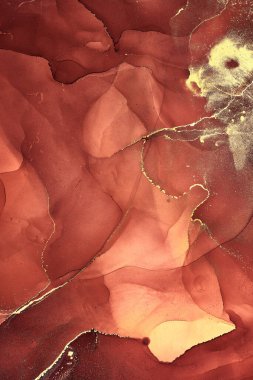 Alkol mürekkebi renkleri saydam. Soyut çok renkli mermer kapsül