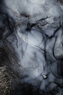 Alkol mürekkebi renkleri saydam. Soyut çok renkli mermer kapsül