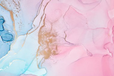  Soyut renkli arka plan, duvar kağıdı. Akrilik boyaların karıştırılması.