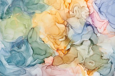  Soyut renkli arka plan, duvar kağıdı. Akrilik boyaların karıştırılması.