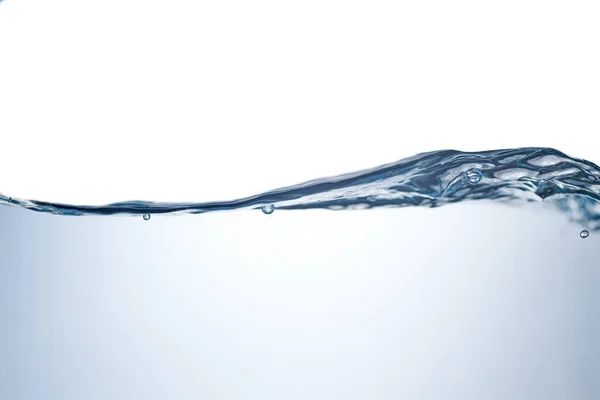 Kabarcıklar hava, su dalgası ile su sıçraması — Stok fotoğraf