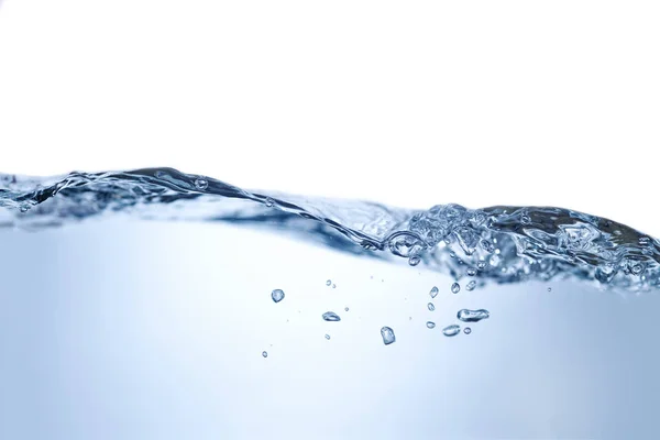 Salpicos de água com bolhas de ar, onda de água — Fotografia de Stock