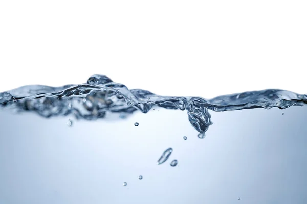 Wasserspritzer mit Blasen Luft, Wasserwelle — Stockfoto