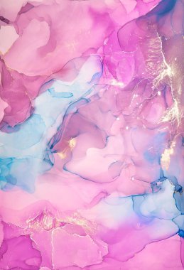 Alkol mürekkebi renkleri saydam. Soyut çok renkli mermer desen arkaplanı. Tasarım kağıdı, duvar kağıdı. Akrilik boyaları karıştırıyorum. Modern akışkan sanat. Alkol Mürekkebi Deseni