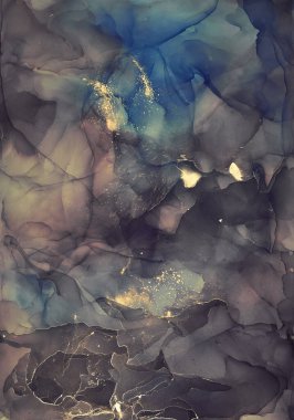 Alkol mürekkebi renkleri saydam. Soyut çok renkli mermer desen arkaplanı. Tasarım kağıdı, duvar kağıdı. Akrilik boyaları karıştırıyorum. Modern akışkan sanat. Alkol Mürekkebi Deseni