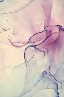 Alkol mürekkebi renkleri saydam. Soyut çok renkli mermer desen arkaplanı. Tasarım kağıdı, duvar kağıdı. Akrilik boyaları karıştırıyorum. Modern akışkan sanat. Alkol Mürekkebi Deseni